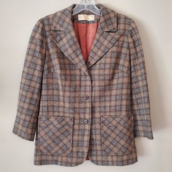 PENDLETON Pure Wool Women's Blazer Jacket Size 8 Vintage Preppy - Picture 2 of 8